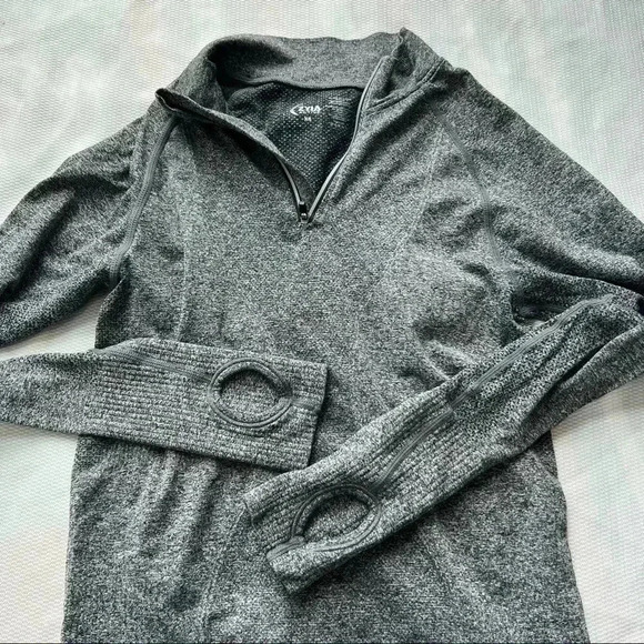 Zyia Active Women’s Fog Performance 1/4 Zip‎ Pullover Gray Long Sleeves XS - Picture 4 of 8